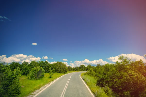Country side road in Greece — Stock Photo, Image