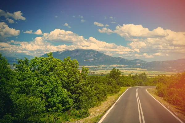 Carretera de campo en Grecia —  Fotos de Stock