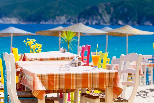 Cozy cafe in Greece — Stock Photo, Image