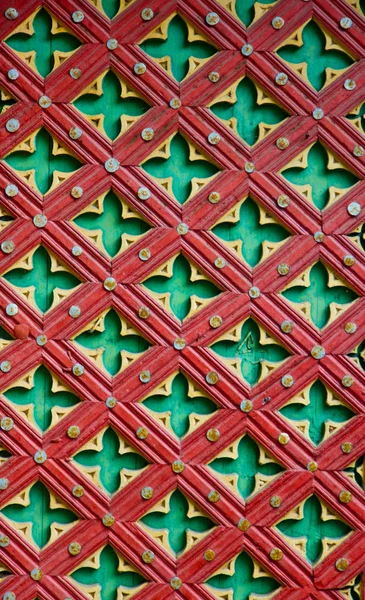 Mur mosaïque rouge et verte — Photo
