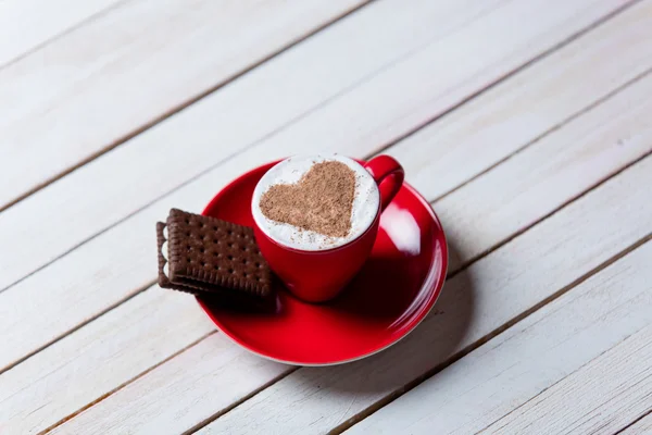 Taza de café y galletas — Foto de Stock