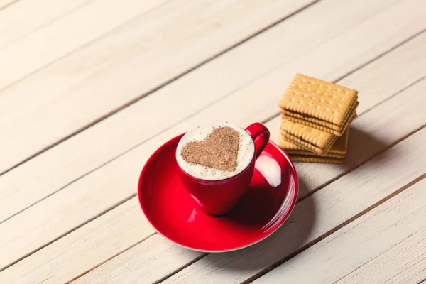 Taza de café y galletas — Foto de Stock