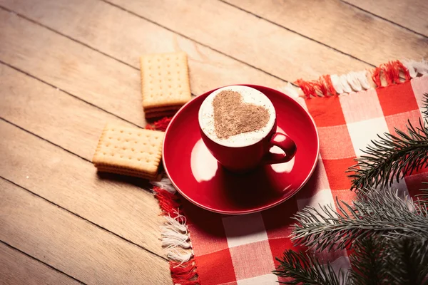 Kopp kaffe och kakor — Stockfoto