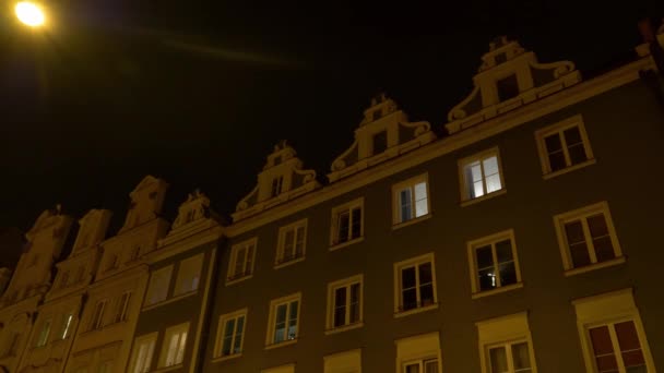 Wroclaw Polônia Novembro 2020 Close Casas Estilo Arquitetônico Século Xix — Vídeo de Stock