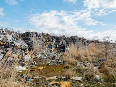 Yasadışı plastik çöplük. Almanya 'dan ihraç edilen zehirli plastikler Polonya' nın boş taş ocaklarında toplanır ve geri dönüştürülmez.. 