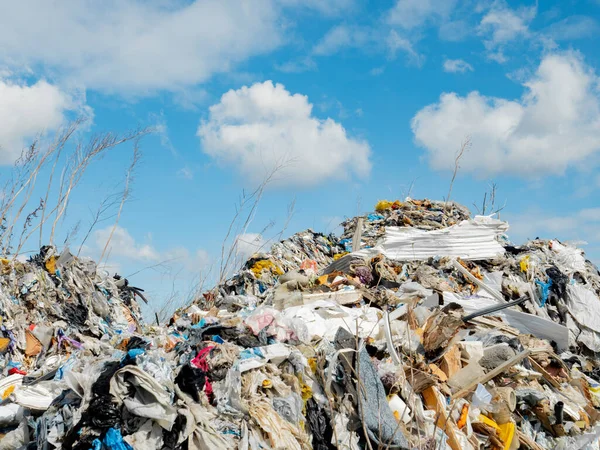 Illegal plastic dump. The toxic plastic exported from Germany is collected in empty quarries of Poland and is not recycled.