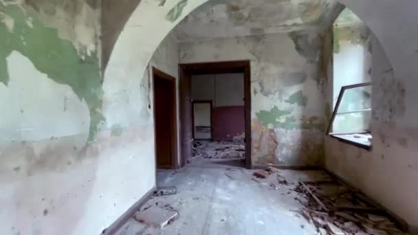 Intérieur Une Maison Abandonnée Pologne — Video