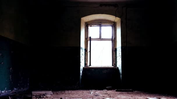 Interior Una Casa Abandonada Polonia — Vídeos de Stock