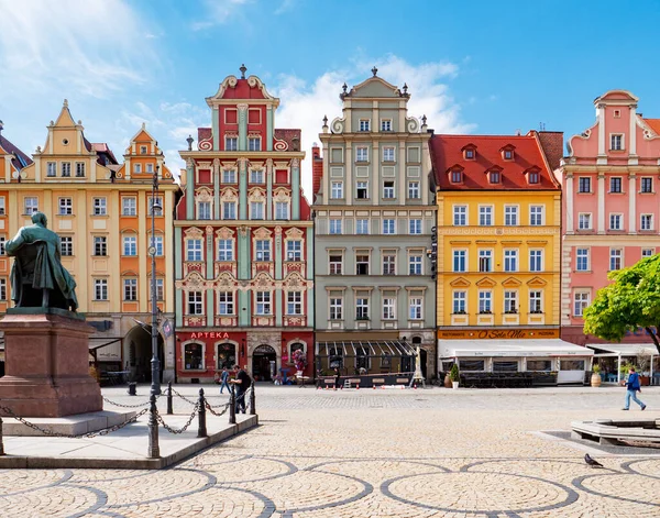 Wroclaw Polen Maj 2021 Utsikt Över Gamla Stan Efter Pandemi — Stockfoto