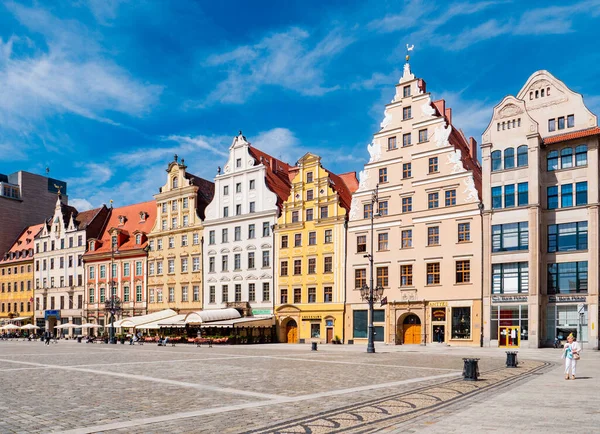 Wroclaw Lengyelország May 2021 View City Street Old Town Pandemic — Stock Fotó