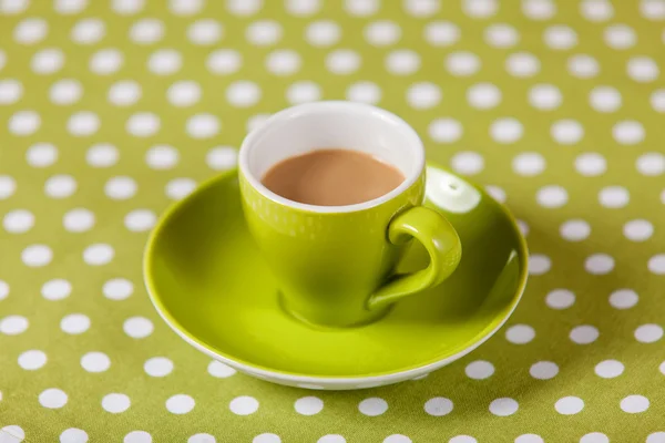 Taza con café en una mesa . — Foto de Stock