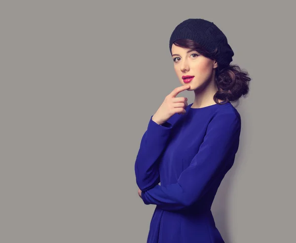 Mujeres en vestido azul — Foto de Stock