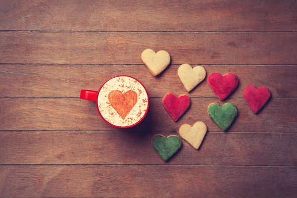 Taza y galletas — Foto de Stock