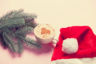 Kahve kalp şekli ve şube 