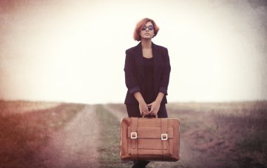 Stil genç kadın çanta