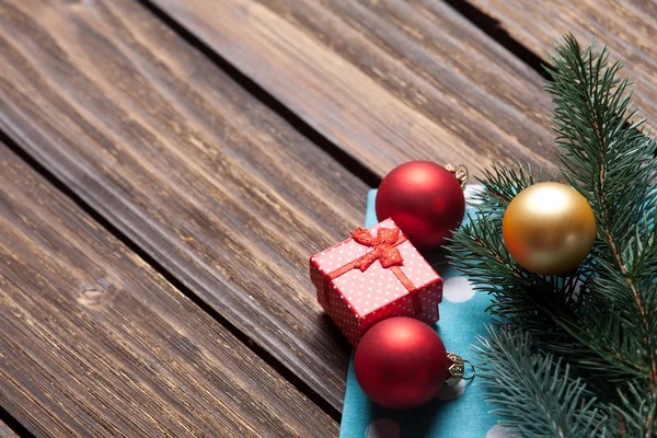 Bulles et branches de Noël — Photo