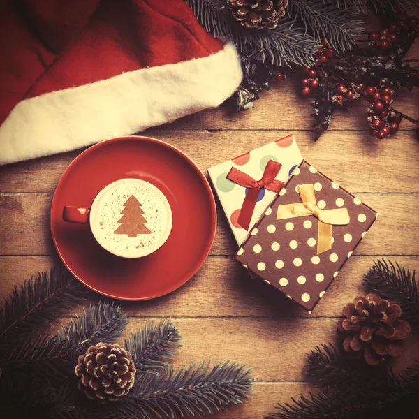 Tazza di caffè e confezioni regalo — Foto Stock