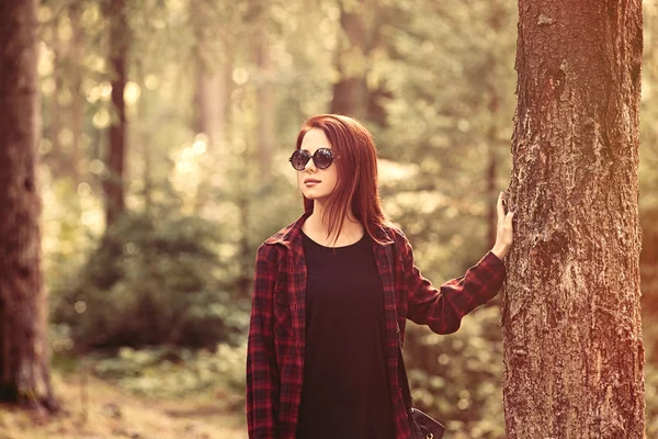 Portret van een redhead vrouw — Stockfoto