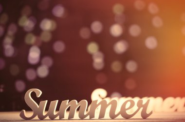 Yaz word ve ışıklar