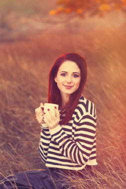 Çay veya kahve kadınla