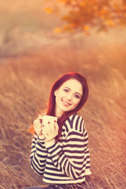 Çay veya kahve kadınla