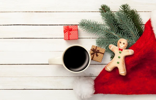 Cookie och kopp kaffe — Stockfoto