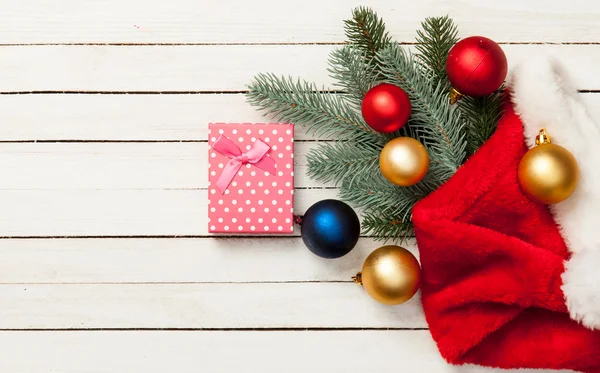 Gift box and babules — Stock Photo, Image