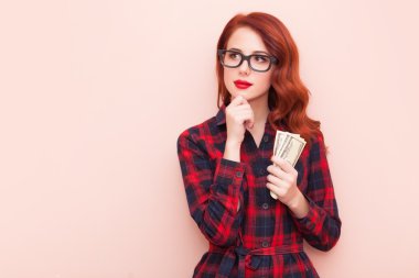 Genç bir beyaz kız portresi