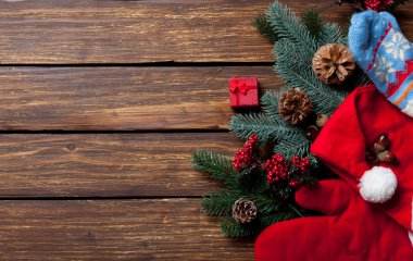 Hediye kutusu ve Noel şeyler