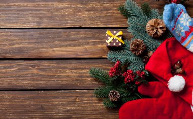 Hediye kutusu ve Noel şeyler