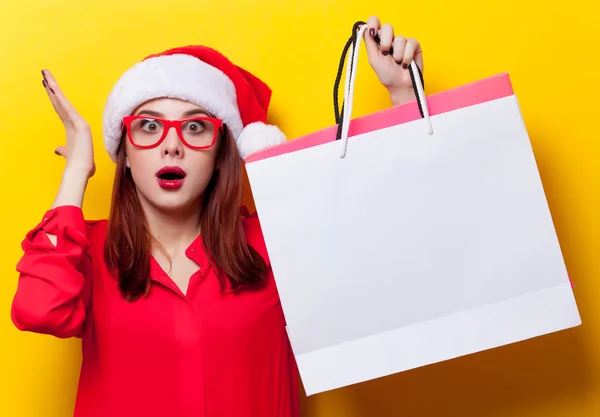 Mulher com sacos de compras — Fotografia de Stock