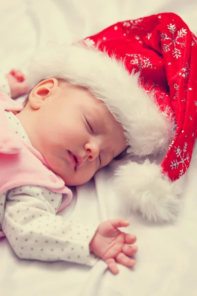 Little baby with the christmas — Stock Photo, Image