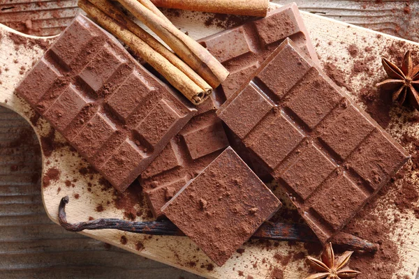 Cacao- en chocoladeproducten bar — Stockfoto