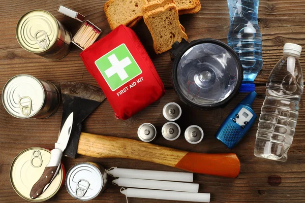 Emergency Items close up — Stock Photo, Image