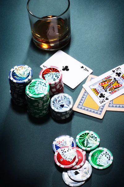 Spelen poker concept — Stockfoto