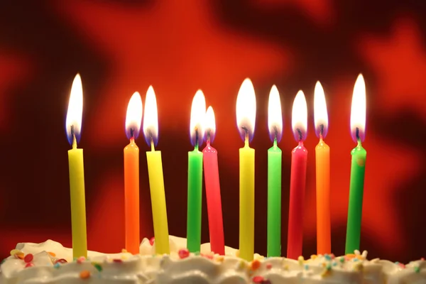 Candele di compleanno — Foto Stock