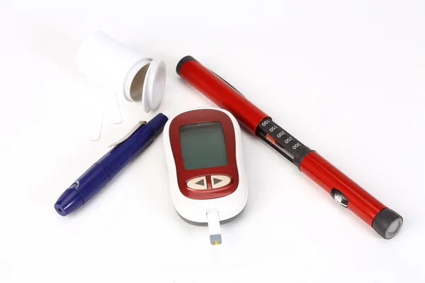 Diabetes equipment — Stock Photo, Image