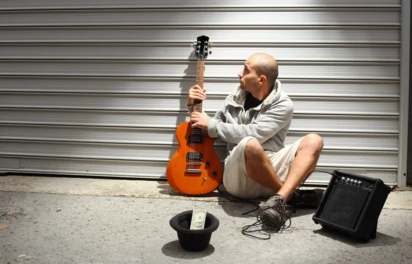 Sokak müzisyeni — Stok fotoğraf