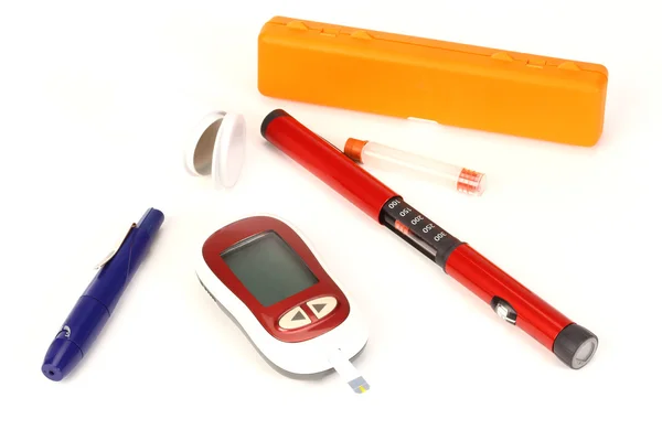 Diabetes equipment — Stock Photo, Image