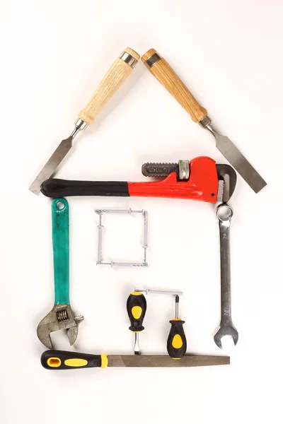 Huis gemaakt uit tools — Stockfoto