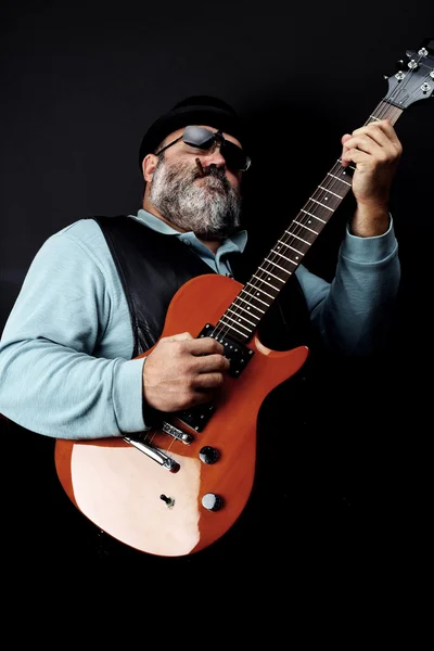 Man with guitar . — Stock Photo, Image