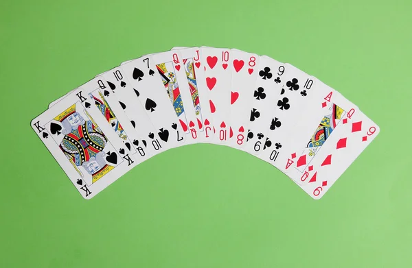 ACOL Contract Bridge Hand with 12 to 14 points. Stock Image