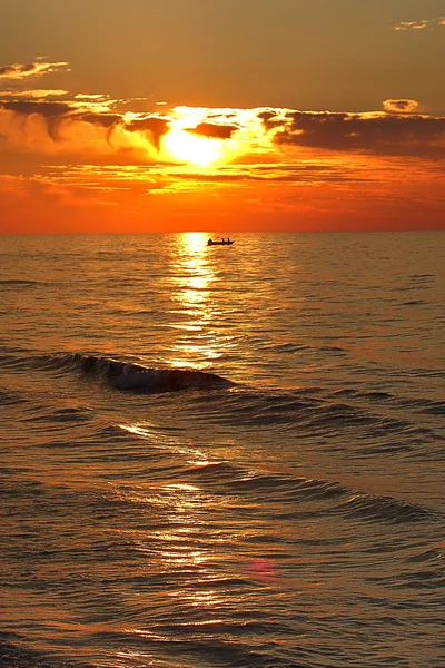 Ηλιοβασίλεμα στη Βαλτική Θάλασσα — Φωτογραφία Αρχείου