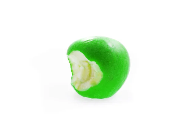 Укушене Яблуко Білому — стокове фото
