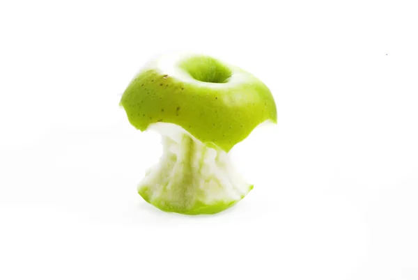 Bitten Apple White — Stock Photo, Image
