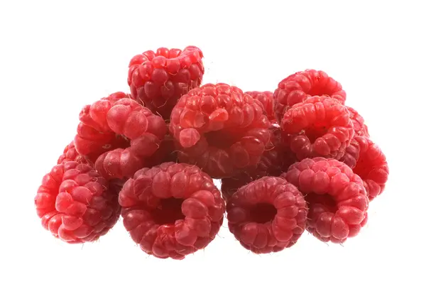 Red Raspberry White Background — Stock Photo, Image