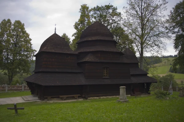 Vieille Église Orthodoxe Bois Pologne Europe — Photo