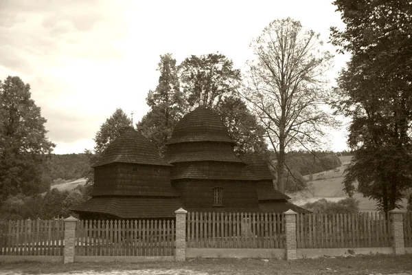 Παλιό Ξύλο Ορθόδοξη Εκκλησία Της Πολωνίας Ευρώπης — Φωτογραφία Αρχείου