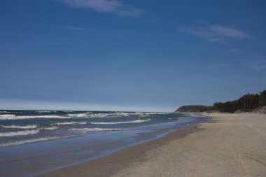 Mavi manzara Baltık Denizi duvar kağıdı postcart su