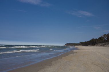 Mavi manzara Baltık Denizi duvar kağıdı postcart su